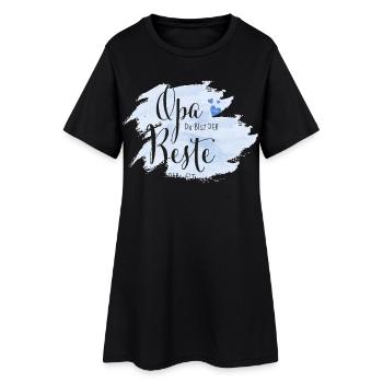 Opa du bist der Beste der Welt - Frauen T-Shirt-Kleid - Schwarz - Vorne