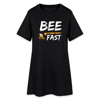 Abeille Rapide Abeilles Miel - Robe T-shirt Femme - noir - Devant