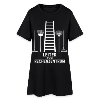 LEITER RECHENZENTRUM - Frauen T-Shirt-Kleid - Schwarz - Vorne