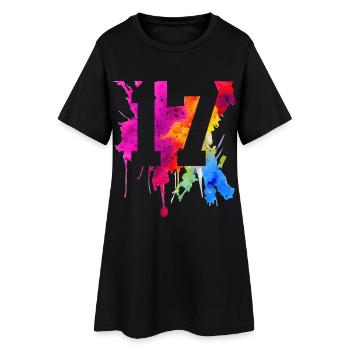 17 JAHRE 17. GEBURTSTAG - Frauen T-Shirt-Kleid - Schwarz - Vorne