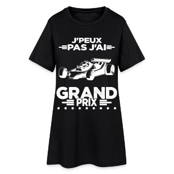 Je Peux Pas J'ai Grand Prix - Robe T-shirt Femme - noir - Devant
