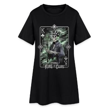 Ewiger König der Kreuze - Frauen T-Shirt-Kleid - Schwarz - Vorne