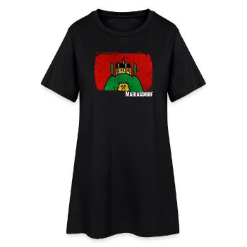 Marktgemeinde Mariasdorf - südliches Burgenland - Frauen T-Shirt-Kleid - Schwarz - Vorne