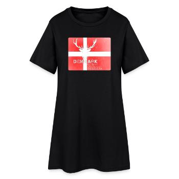 Dämark Wildtiere Denmark wildlife - Frauen T-Shirt-Kleid - Schwarz - Vorne