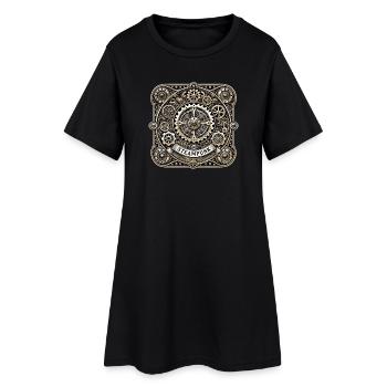 Steampunk Logo - Robe T-shirt Femme - noir - Devant