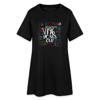 Wurzel 196 Jahre Alt Kinder 14.Geburtstag 14 Kinde - Frauen T-Shirt-Kleid - Schwarz - Vorne