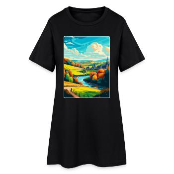 Ardennes France Vintage Voyage Poster Souvenir WPA - Robe T-shirt Femme - noir - Devant