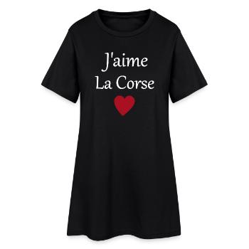 J'aime la Corse - Robe T-shirt Femme - noir - Devant