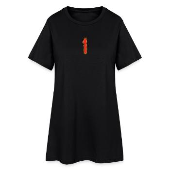 1. 1 JAHR. 1. JAHRESTAG. 1 JAHR GEBURTSTAG - Frauen T-Shirt-Kleid - Schwarz - Vorne