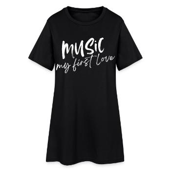 Musique - Mon premier amour - Robe T-shirt Femme - noir - Devant