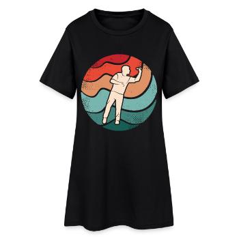 Dart Spieler Dartspiel Dartscheibe Dartspieler - Frauen T-Shirt-Kleid - Schwarz - Vorne