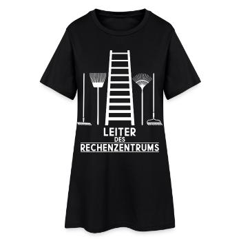 LEITER DES RECHENZENTRUMS - Frauen T-Shirt-Kleid - Schwarz - Vorne