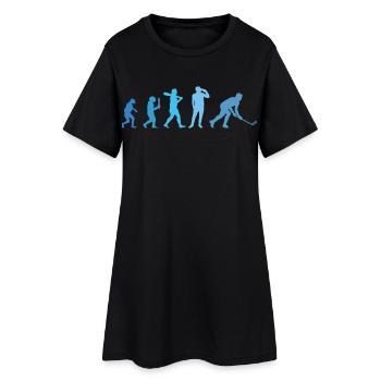 Floorball Unihockey Salibandy Innebandy - Frauen T-Shirt-Kleid - Schwarz - Vorne