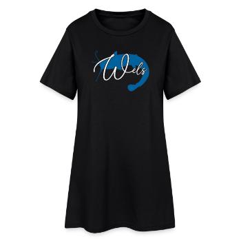 Wels Waller angeln Sportfischen Flussmonster - Frauen T-Shirt-Kleid - Schwarz - Vorne
