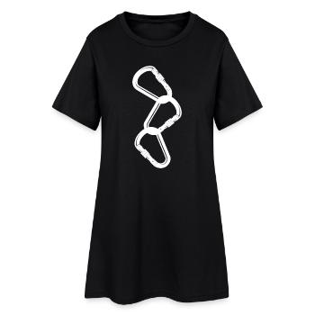 escalade, bloc, escalade, montagne, alpinisme - Robe T-shirt Femme - noir - Devant