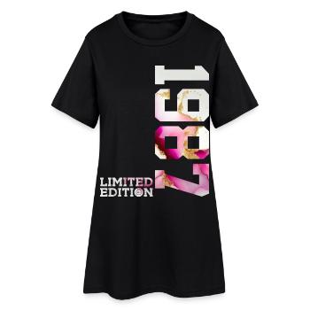 39. GEBURTSTAG 39 JAHRE LIMITED EDITION 1987 - Frauen T-Shirt-Kleid - Schwarz - Vorne