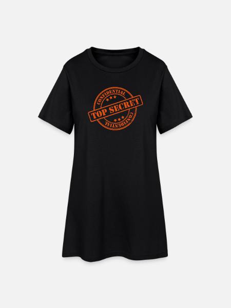 Top secret - Robe T-shirt Femme - noir