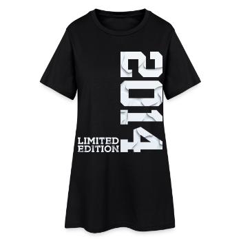 LIMITED EDITION 2014 12. GEBURTSTAG - Frauen T-Shirt-Kleid - Schwarz - Vorne