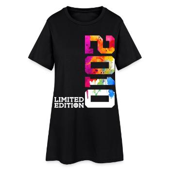 16. GEBURTSTAG LIMITED EDITION 2010 - Frauen T-Shirt-Kleid - Schwarz - Vorne
