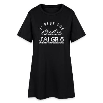 J'peux pas j'ai GR 5 – Randonnée Alpes - Robe T-shirt Femme - noir - Devant