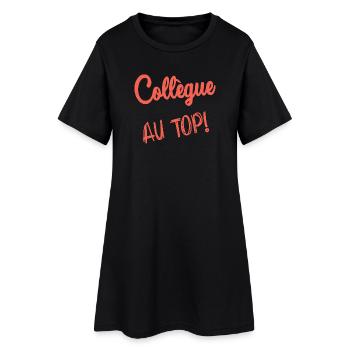 COLLEGUE. DEPART. EMPLOI. HUMOUR. MANAGER. CHEF - Robe T-shirt Femme - noir - Devant