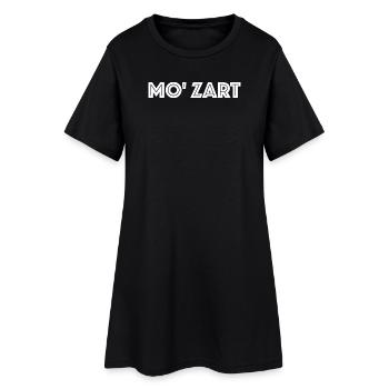 Mozart Wolfgang Amadeus - Frauen T-Shirt-Kleid - Schwarz - Vorne
