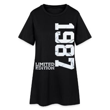 39. GEBURTSTAG LIMITED EDITION 1987 - Frauen T-Shirt-Kleid - Schwarz - Vorne