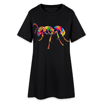 fourmi fourmi de forêt fourmi de feu insecte fourmis mignonnes - Robe T-shirt Femme - noir - Devant