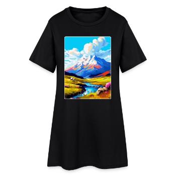 Ben Nevis Schottland Vereinigtes Königreich Vintage Reiseposter WPA - Frauen T-Shirt-Kleid - Schwarz - Vorne