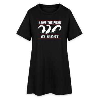 I poisson-chat - pêcheur de poisson-chat - Robe T-shirt Femme - noir - Devant