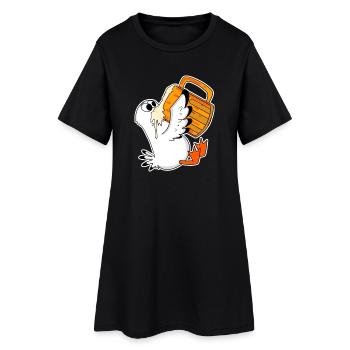 Seagull Beer Seagull North Sea Northern Germany - Women’s T-Shirt Dress - black - Front