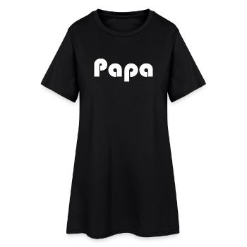 DAD. FATHER's DAY. HAPPY BIRTHDAY DAD. HAPPY BIRTHDAY - Women’s T-Shirt Dress - black - Front
