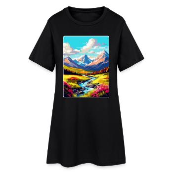 Ben Nevis Schottland Vereinigtes Königreich Vintage Reiseposter WPA - Frauen T-Shirt-Kleid - Schwarz - Vorne