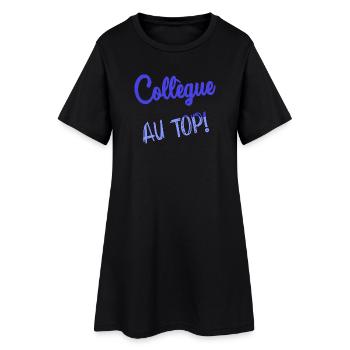 RUHESTAND. RUHESTAND. PENSIONIERT. SENIOR. OMA. OPA - Frauen T-Shirt-Kleid - Schwarz - Vorne