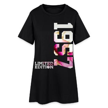 69. GEBURTSTAG 69 JAHRE LIMITED EDITION 1957 - Frauen T-Shirt-Kleid - Schwarz - Vorne
