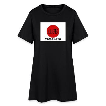 Yamagata Japan in Kanji - Women’s T-Shirt Dress - black - Front