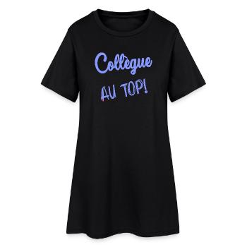 COLLEAGUE. START. RETIREMENT. EMPLOYMENT. HUMOR - Women’s T-Shirt Dress - black - Front