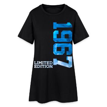 59. GEBURTSTAG LIMITED EDITION 1967 - Frauen T-Shirt-Kleid - Schwarz - Vorne