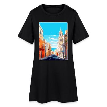 Cadix Espagne Affiche de voyage vintage WPA Art Souvenir - Robe T-shirt Femme - noir - Devant