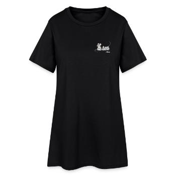 Cadeau souris - idée pour votre jolie souris - Robe T-shirt Femme - noir - Devant