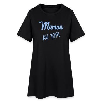 MAMAN. FÊTE DES MÈRES - Robe T-shirt Femme - noir - Devant