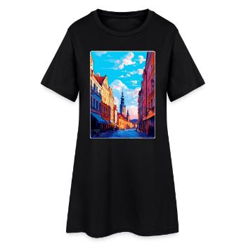 Pilsen Tschechische Republik Vintage Reiseplakat WPA Kunst - Frauen T-Shirt-Kleid - Schwarz - Vorne