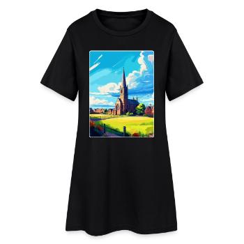 St Andrews, Écosse, Royaume-Uni, Affiche de voyage, Souvenir WPA - Robe T-shirt Femme - noir - Devant