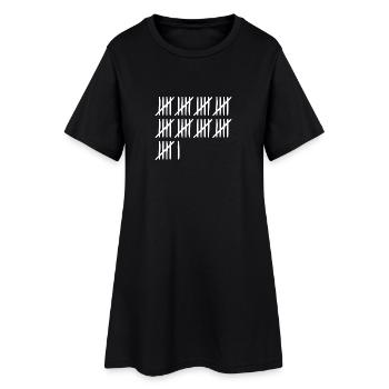 46 Geburtstag Strichliste 46 Jahre alt - Frauen T-Shirt-Kleid - Schwarz - Vorne