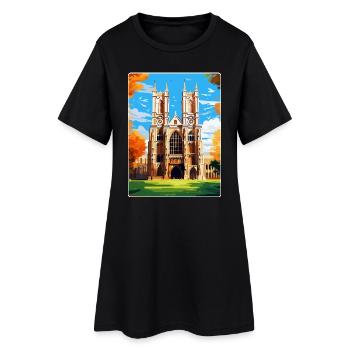 Abbaye de Westminster Londres Angleterre Royaume-Uni Affiche de voyage - Robe T-shirt Femme - noir - Devant