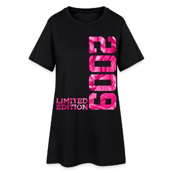 17. GEBURTSTAG PINK LIMITED EDITION 2009 - Frauen T-Shirt-Kleid - Schwarz - Vorne