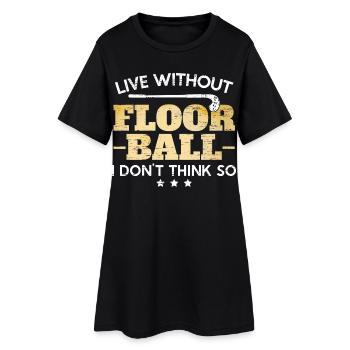 Kein Leben Ohne Floorball Unihockey - Frauen T-Shirt-Kleid - Schwarz - Vorne