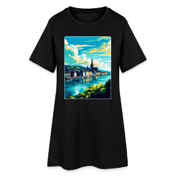 Coblence Allemagne Affiche de voyage vintage Souvenir WPA - Robe T-shirt Femme - noir - Devant