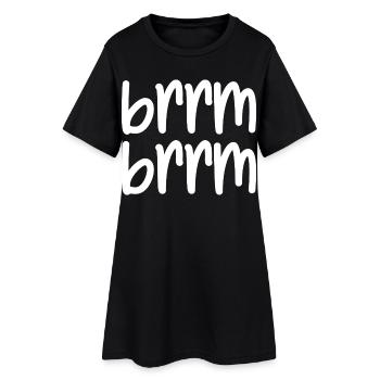 brrm brrm - Robe T-shirt Femme - noir - Devant