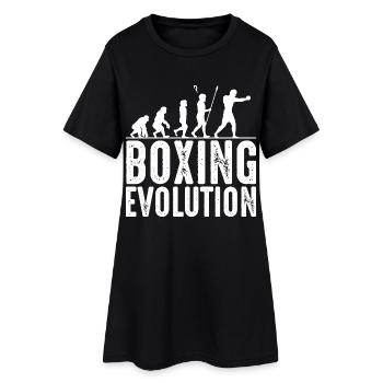 Boxer - Frauen T-Shirt-Kleid - Schwarz - Vorne